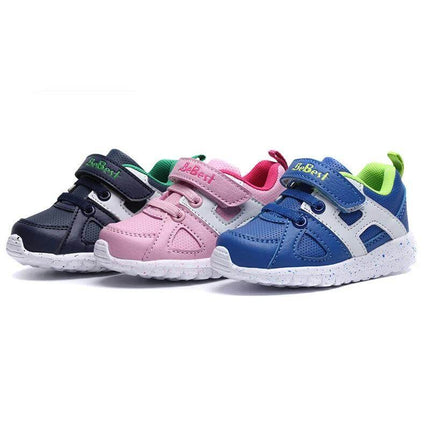 Toddler Breathable Non Slip Velcro Sports Shoes Ages 1 To 3 - three color toddler breathable non-slip Velcro sneakers for daycare and playground