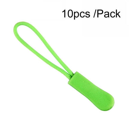 TPU Plastic Zipper Puller, 10-Pack for Jackets and Bags bright green TPU and plastic head replacement pull for jackets and backpacks