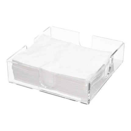 Transparent Acrylic Napkin Stand For Dining Table And Everyday Use clear 3mm acrylic U-shaped opening napkin holder on table