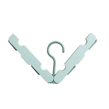 Travel Foldable Clothes Hanger On The Go Anti Skid compact ABS fold-flat travel hanger for drying shirts, socks and underwear in hotels and hostels