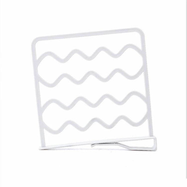 Wardrobe Partition Bars Two Tone White And Gray For Closet Organization polypropylene divider for shelves 27.5x25.5 cm, mounts on 2cm board, holds towels and accessories