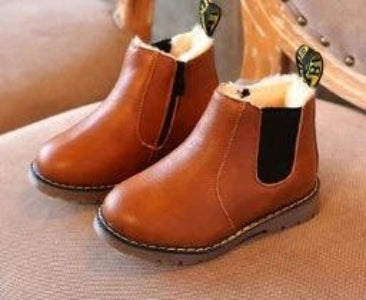Unisex Kids Casual Shoes Sizes 13.5-22 cm Cotton And Canvas brown toddler slip-on cotton canvas shoes with fleece lining for playground and preschool