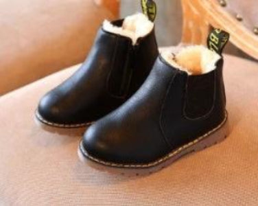 Unisex Kids Casual Shoes Sizes 13.5-22 cm Cotton And Canvas - black toddler washable cotton canvas boots for preschool and playground