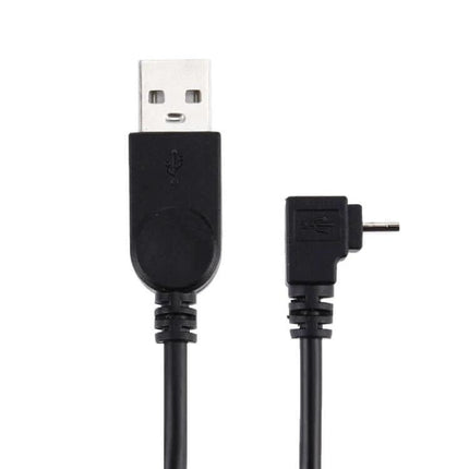 Universal Micro USB Charging And Sync Cable 90 Degree Angle with right-angle micro USB connector and USB-A plug for tight spaces