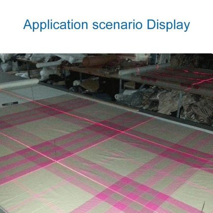 USB Power Laser Positioning Light With Holder For Precise Alignment projecting multiple red laser lines across fabric for accurate tailoring and edge marking