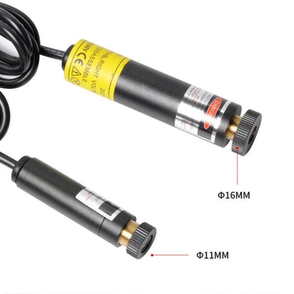 USB Power Laser Positioning Light With Holder For Precise Alignment - black laser heads with 1.5m USB cable and 11mm/16mm threaded mounts for precise alignment