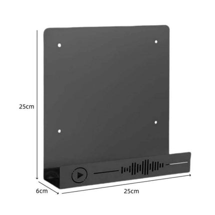 Vinyl Record Storage Wall Mounted Display Rack Iron black iron 25x25x6cm compact wall-mounted vinyl holder for living room studio