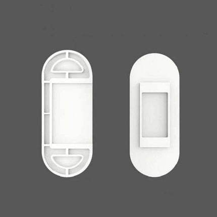 Outlet Holder Wall Mount For Sockets And Routers 10x4x0.7cm white ABS compact wall-mounted holder for sockets routers remotes