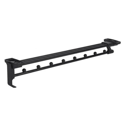 Wardrobe Extendable Push Pull Hanging Rod 12 To 16 Inches For Clothes Rail - aluminum alloy adjustable clothes rail with steel ball split design