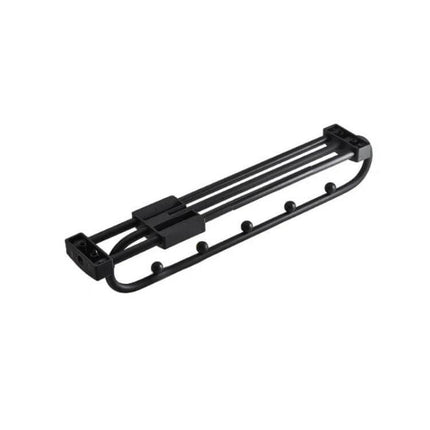 Wardrobe Extendable Push Pull Hanging Rod 12 To 16 Inches For Clothes Rail - black aluminum alloy, steel ball split design for secondary hanging level