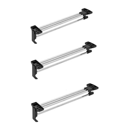 Wardrobe Extendable Push Pull Hanging Rod 12 To 16 Inches For Clothes Rail - aluminum alloy adjustable double-rod for closet cabinet