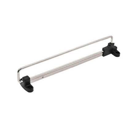 Wardrobe Extendable Push Pull Hanging Rod 12 To 16 Inches For Clothes Rail slim aluminum alloy secondary hanging rail with steel ball split design