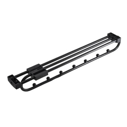 Wardrobe Push-Pull Hanging Rod 16 Inch For Closets retractable 16-inch aluminum closet rod with push-pull hooks for shirts and coats