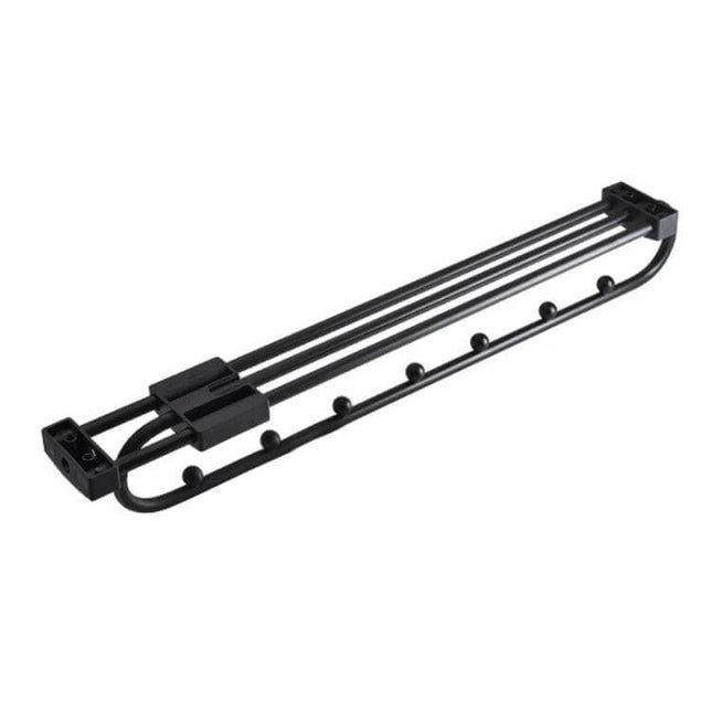 Wardrobe Push-Pull Hanging Rod 16 Inch For Closets retractable 16-inch aluminum closet rod with push-pull hooks for shirts and coats