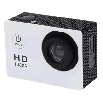 Waterproof Action Sports Camera With 30m Dive Case - 1080p HD action camera with 140° wide-angle lens and 2.0" LCD