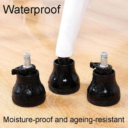 Chair Roller Cushion Non Slip for Office Chairs With Smooth Movement - waterproof PA62 press-to-install rollers protecting wooden floors