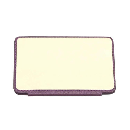 Wave Pattern Card Bag For Phone With Card Slots Everyday Use slim purple PU leather card bag with magnetic snap and adhesive back