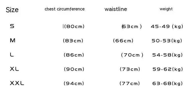 Wedding Dress Slim Fit Lace Mid Sleeve Plus Size For Your Wedding Day size chart showing S-XXL chest waist and weight ranges