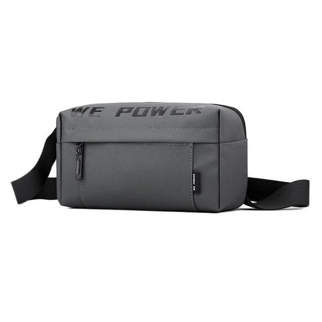WEPOWER Men's Casual Crossbody Bag With Multi Pocket Design — compact waterproof nylon sling for phone, wallet, keys and small power bank