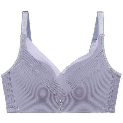 Wireless Seamless Lifting Bra For Everyday Comfort And Support - lavender wireless seamless lifting bra with smooth three-quarter cups and light shaping