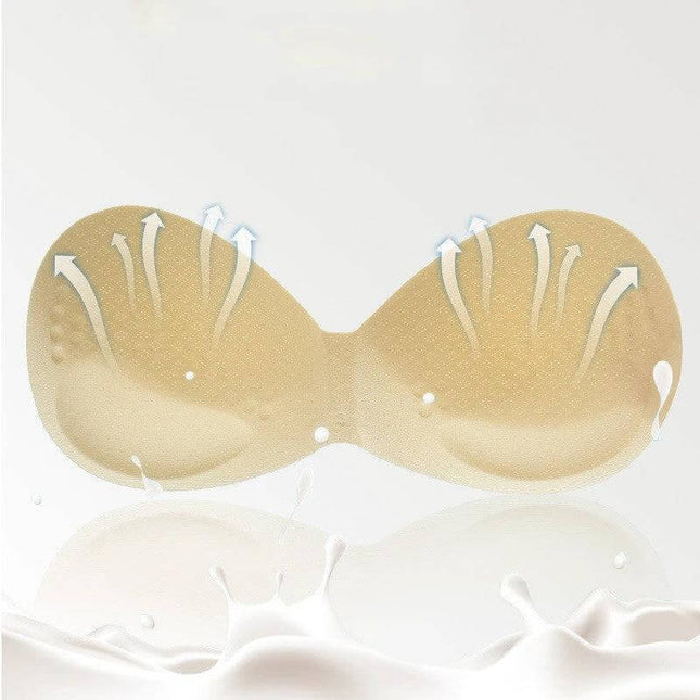 Wireless Seamless Women's Leisure Bra Sizes M L XL breathable seamless wireless bra cups shown with airflow icons for comfort and light support