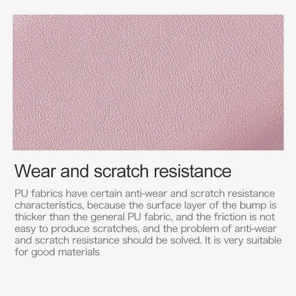 Women Long Clutch Wallet For Everyday Use Large Capacity - pink textured PU leather close-up showing wear and scratch resistant surface