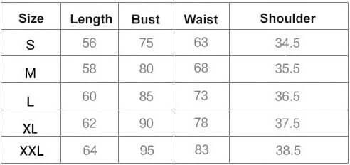 Women V Neck Quick Dry Yoga Tee For Workout And Running size chart showing S-XXL length bust waist shoulder measurements