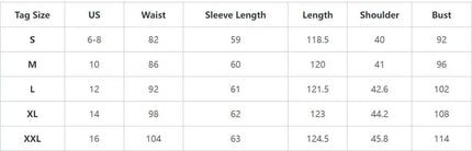 New Women's Navy Solid Color Dress For Everyday Wear - size chart S-XXL with measurements (waist, sleeve, length, shoulder, bust)