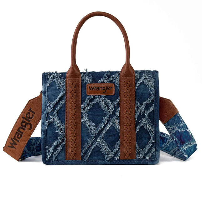 Women's One Shoulder Bohemian Canvas Handbag For Everyday Use - denim blue canvas bag with braided leather straps and removable shoulder strap