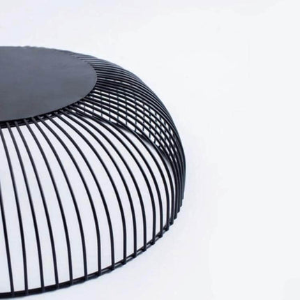 Wrought Iron Fruit Basket For Snack Storage On Desk - black hollow wrought iron desk fruit bowl for apples and snacks, compact 28x15.5x7.5 cm