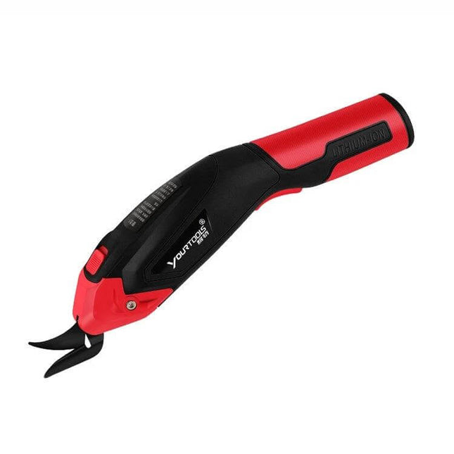 YOURTOOLS Electric Scissors For Clothing, Leather And Carpet Gray - gray handheld electric fabric and leather cutter with detachable head