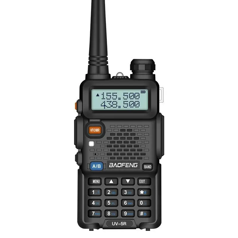 Baofeng Walkie-Talkie: Ultimate Companion for Your Self-Drive Ventures 6 Baofeng Uv-5R Dual Band Handheld Transceiver With A Digital Display And Antenna.