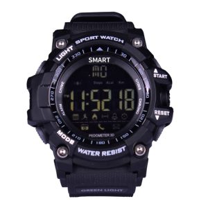 EX16 1.12" Sport Smart Watch, FSTN LCD, IP67 Waterproof, Pedometer, Android & iOS