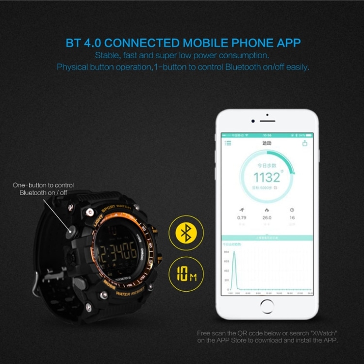EX16 1.12" Sport Smart Watch, FSTN LCD, IP67 Waterproof, Pedometer, Android & iOS 21 Ex16 1.12&Quot; Sport Smart Watch, Fstn Lcd, Ip67 Waterproof, Pedometer, Android &Amp; Ios - Image 21