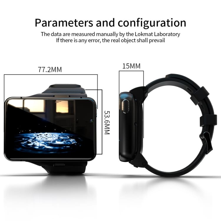 LOKMAT APPLLP Max 4G Smartwatch: 2.88" MTK6761, 4GB+64GB, Android 9.0, GPS 2 Lokmat Appllp Max 4G Smartwatch: 2.88&Quot; Mtk6761, 4Gb+64Gb, Android 9.0, Gps - Image 2
