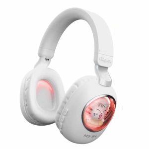 B4 RGB Cartoon Stereo Wireless Bluetooth Headphones - Cat & Squirrel Design