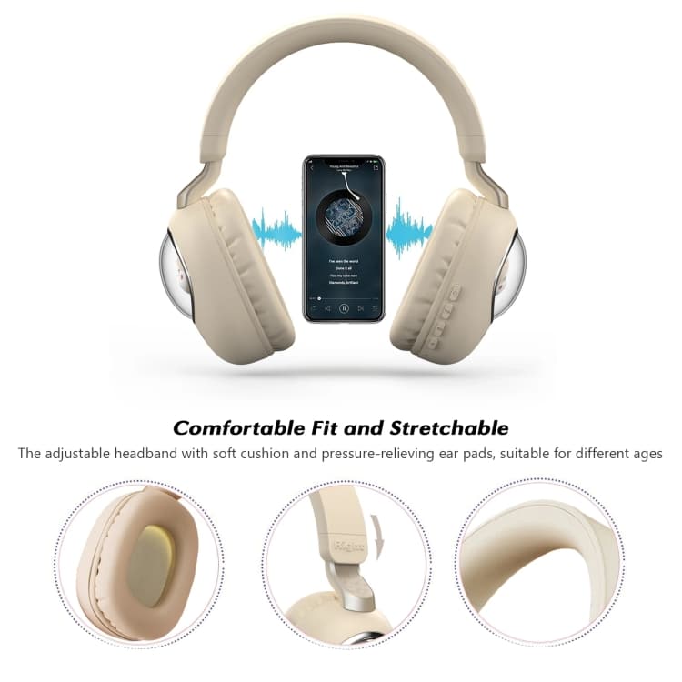 B4 RGB Cartoon Stereo Wireless Bluetooth Headphones - Cat & Squirrel Design 2 B4 Rgb Cartoon Stereo Wireless Bluetooth Headphones - Cat &Amp; Squirrel Design - Image 2
