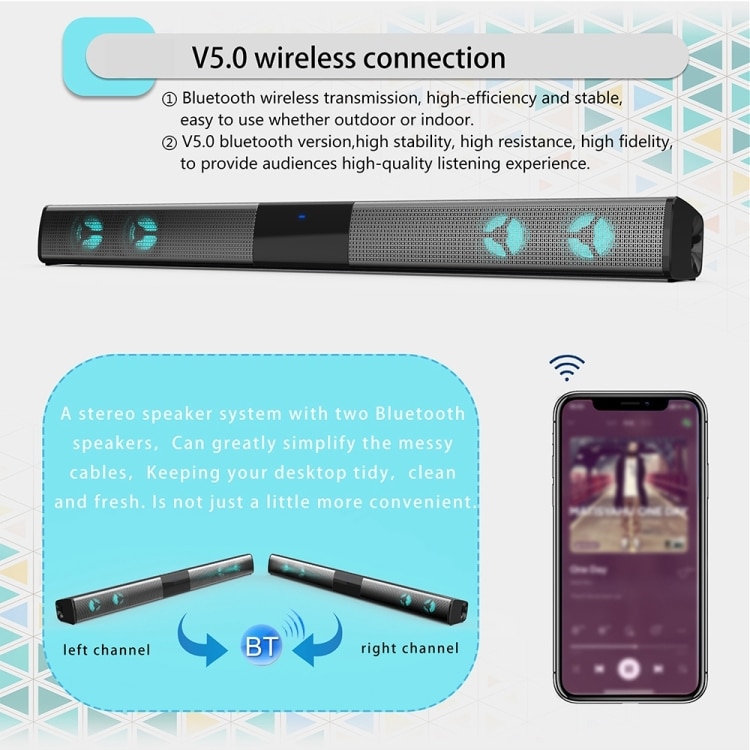 BS-28E RGB Bluetooth Speaker - Colorful Atmosphere Light Sound System 8 Bs-28E Rgb Bluetooth Speaker - Colorful Atmosphere Light Sound System - Image 8