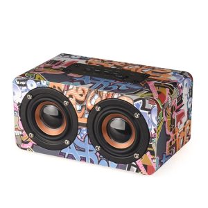 Enhanced Sound: M5 Wooden Bluetooth Subwoofer with TF & AUX - 4.2 Technology