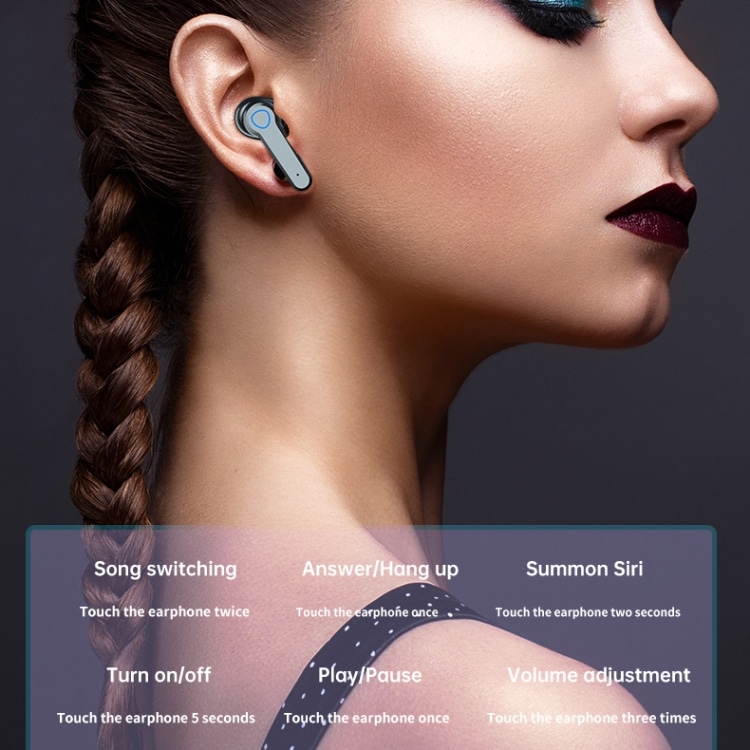 Advanced M19 Bluetooth 5.1 Earphones with Digital Display & Charging Box 4 Advanced M19 Bluetooth 5.1 Earphones With Digital Display &Amp; Charging Box - Image 4