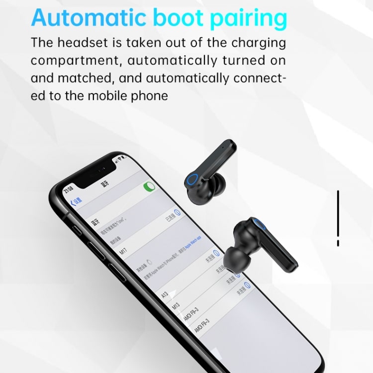 Advanced M19 Bluetooth 5.1 Earphones with Digital Display & Charging Box 5 Advanced M19 Bluetooth 5.1 Earphones With Digital Display &Amp; Charging Box - Image 5