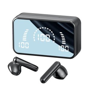 V9 Mirror Noodle Wireless Bluetooth Earbuds with Charging Case