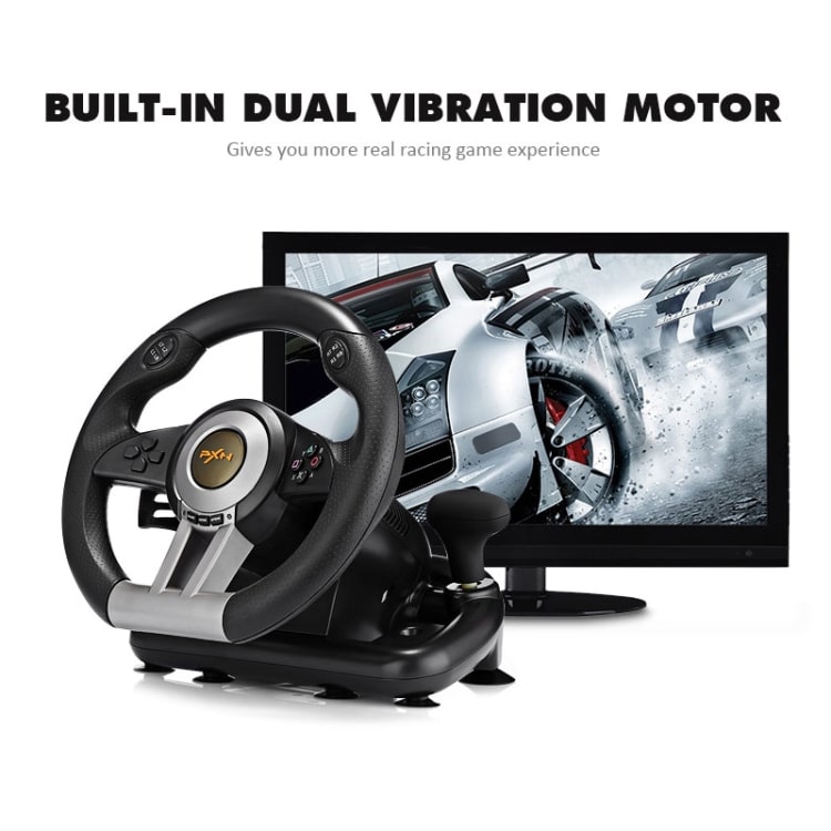 PXN-V3 Racing Steering Wheel for PC/PS3/4, Xbox One, Nintendo Switch - Immersive Gaming 7 Pxn-V3 Racing Steering Wheel For Pc/Ps3/4, Xbox One, Nintendo Switch - Immersive Gaming - Image 7