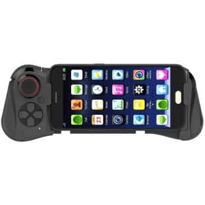 Bluetooth Gamepad for Android & iOS, 10m Range, One-hand Stretch, 6.8" Phones