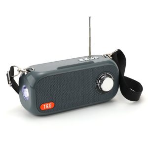T&G TG613 Solar Bluetooth Speaker with Flashlight - Multi-Inputs & More
