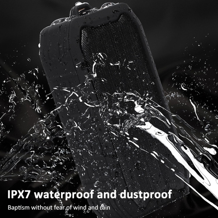 Waterproof Bluetooth Speaker: Portable, FM & TF Card Support - Perfect for On-the-Go Listening 4 Waterproof Bluetooth Speaker: Portable, Fm &Amp; Tf Card Support - Perfect For On-The-Go Listening - Image 4