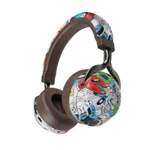 VJ086 Colorful Graffiti Wireless Sports Headset - Stand out in Style!