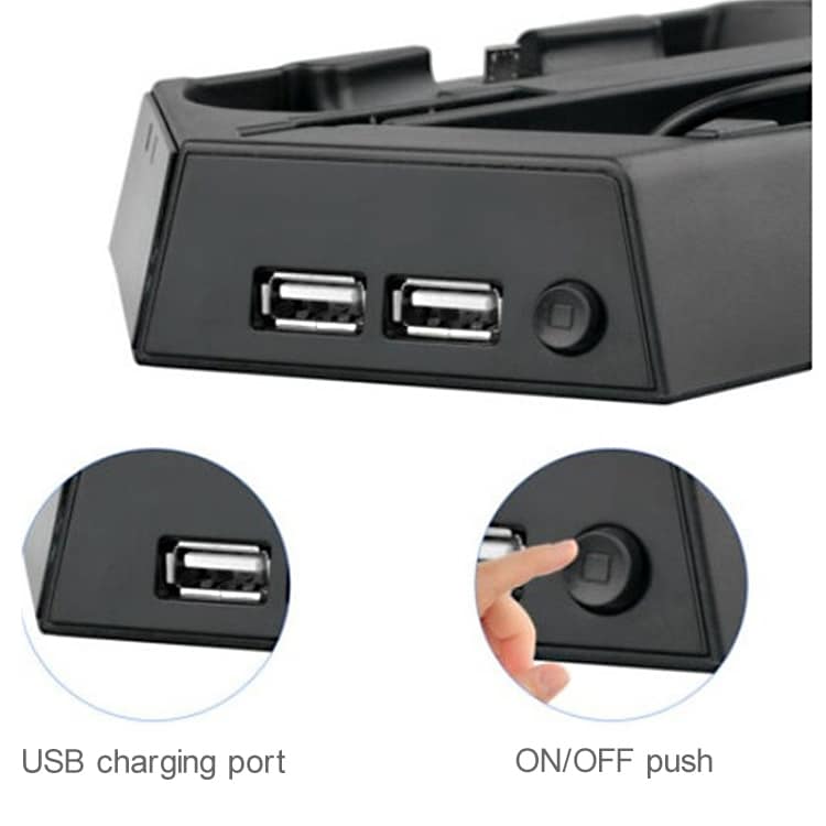 KJH PSLIM-03 Ultra-thin Cooling Fan & Charger for PS4 Console 5 Kjh Pslim-03 Ultra-Thin Cooling Fan &Amp; Charger For Ps4 Console - Image 5