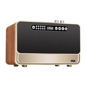 W1 Wireless Bluetooth Desktop Speaker - HIFI Sound & Elegant Wooden Design