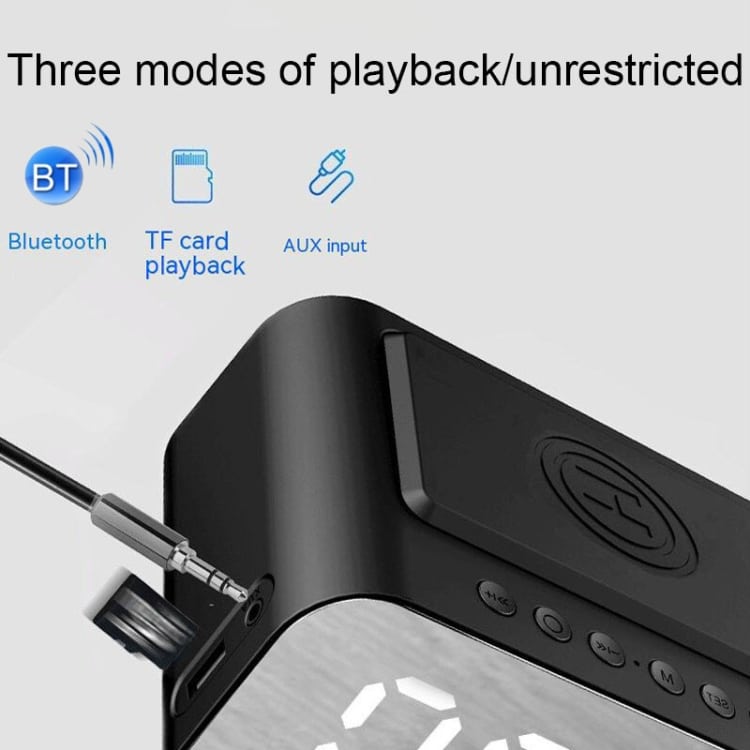 15W LED Clock & Bluetooth Speaker with Wireless Charging - All-in-One Entertainment 10 15W Led Clock &Amp; Bluetooth Speaker With Wireless Charging - All-In-One Entertainment - Image 10